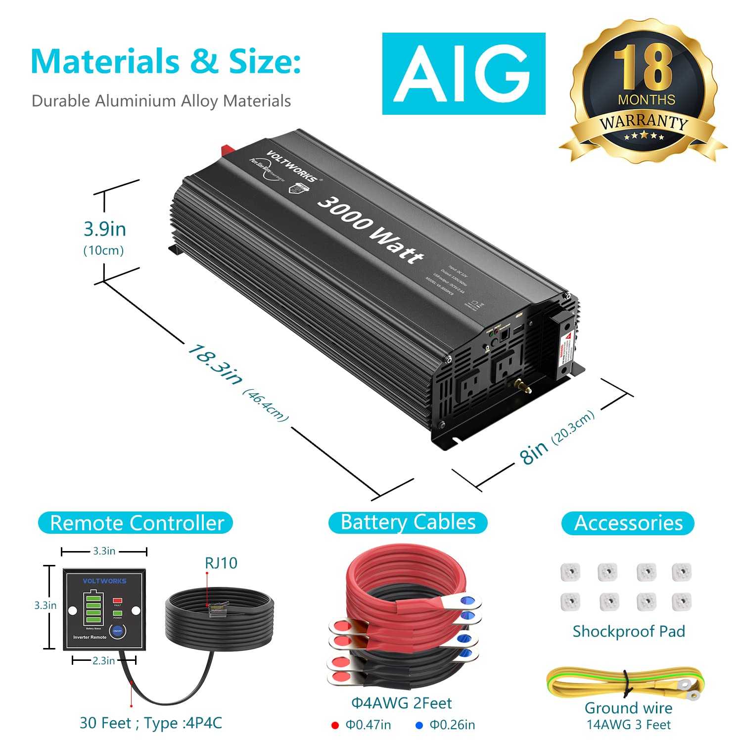 Off-grid living and RV trips powered by VOLTWORKS inverter with reliable output