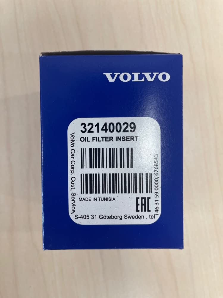 Volvo oil filter insert 32140029 side view promotes efficient filtration and long engine life.