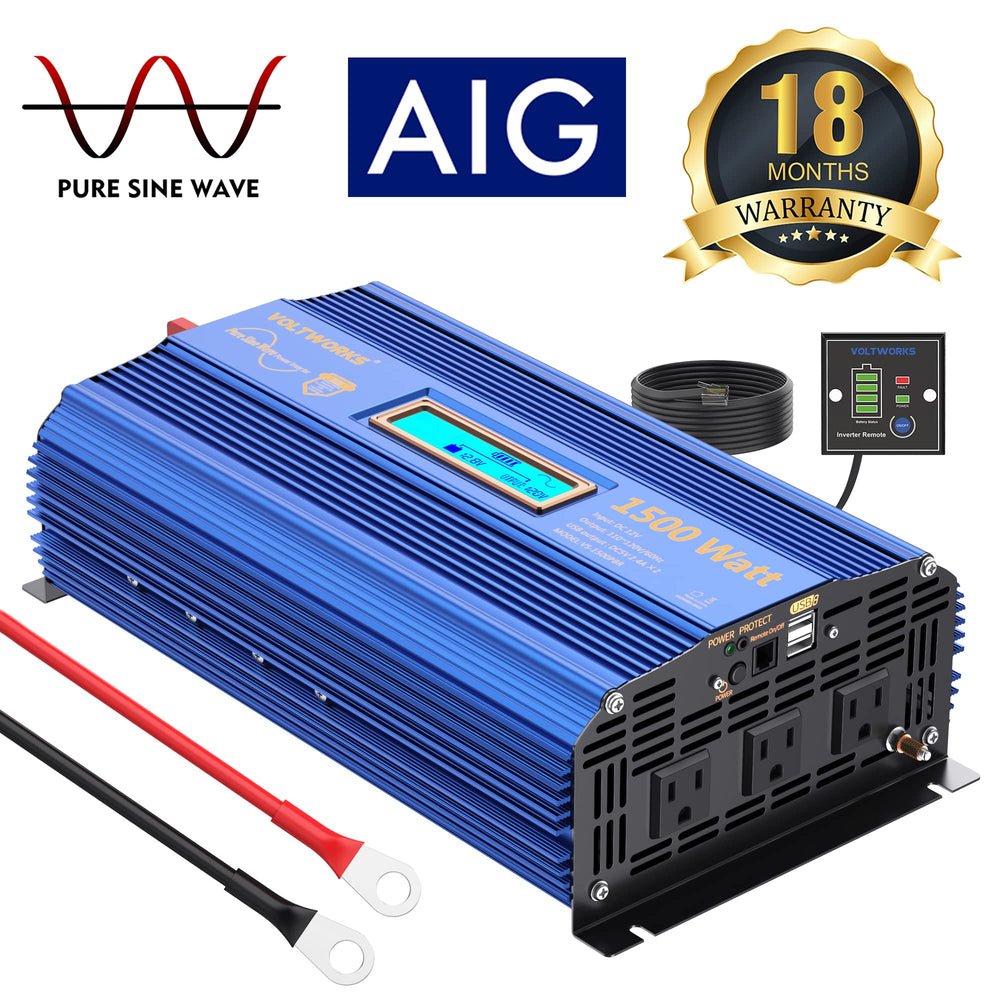 VOLTWORKS inverter is ideal for home, RV, truck, or emergency power needs.