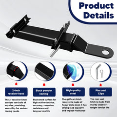 Adjustable brackets allow precise fit across golf cart models.