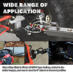 VONLX hitch bolted on without cutting or replacing parts.