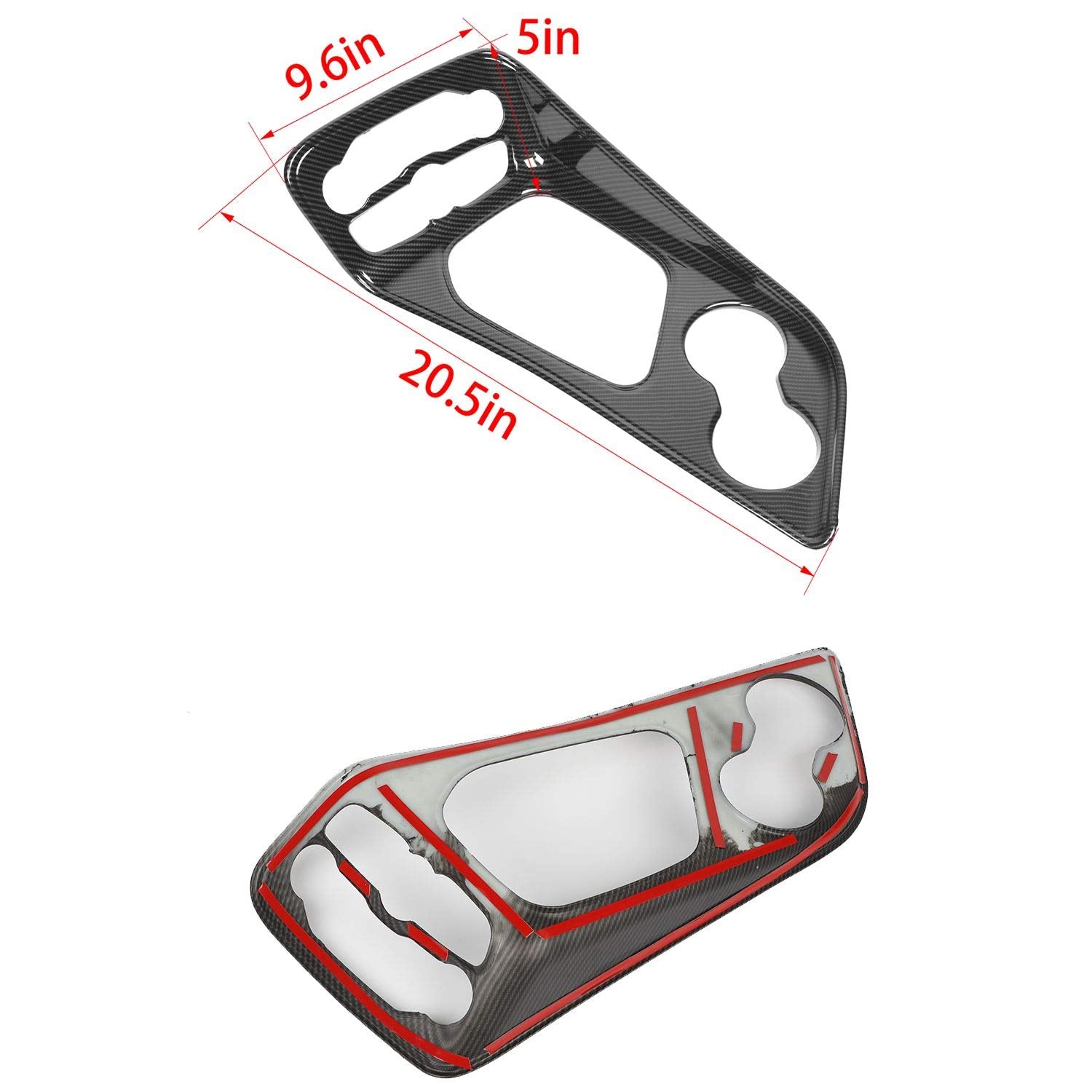 Voodonala gear selector cover carbon fiber adds premium feel and durable finish.
