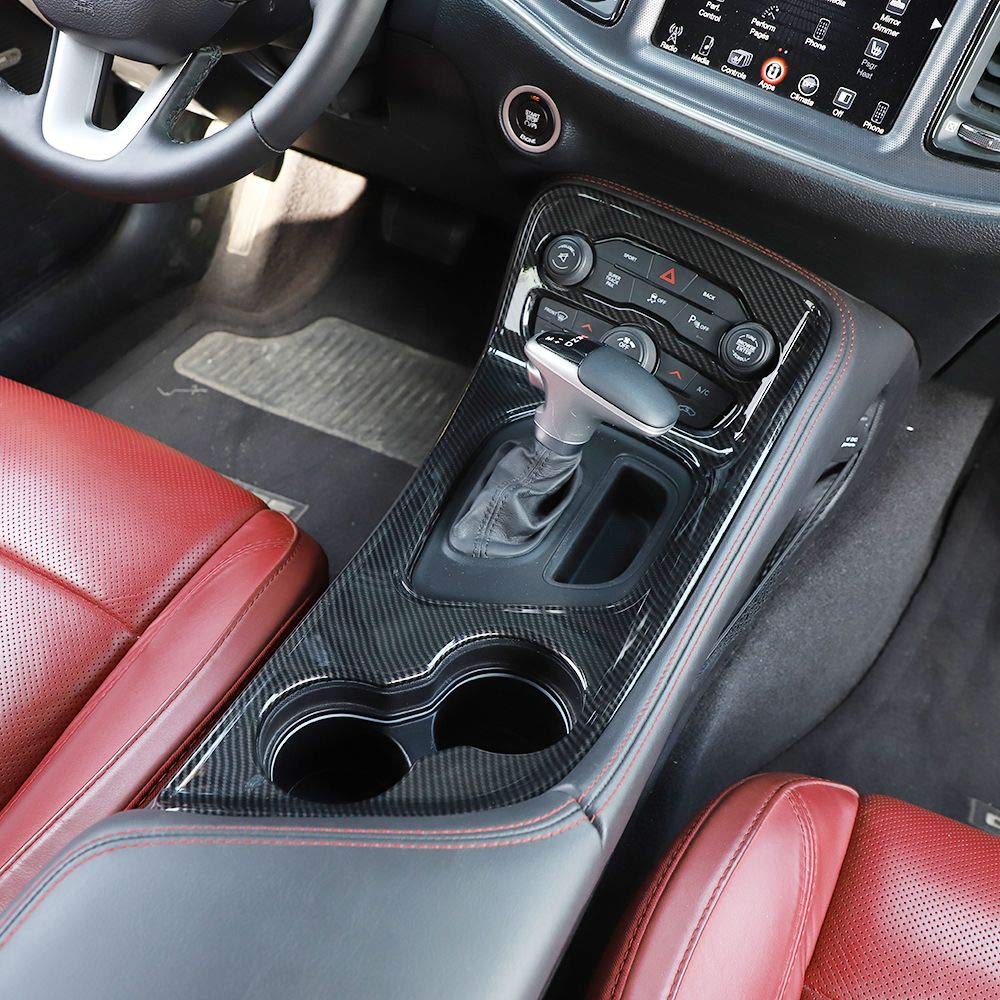 Voodonala shift lever panel trim carbon fiber upgrades interior style.