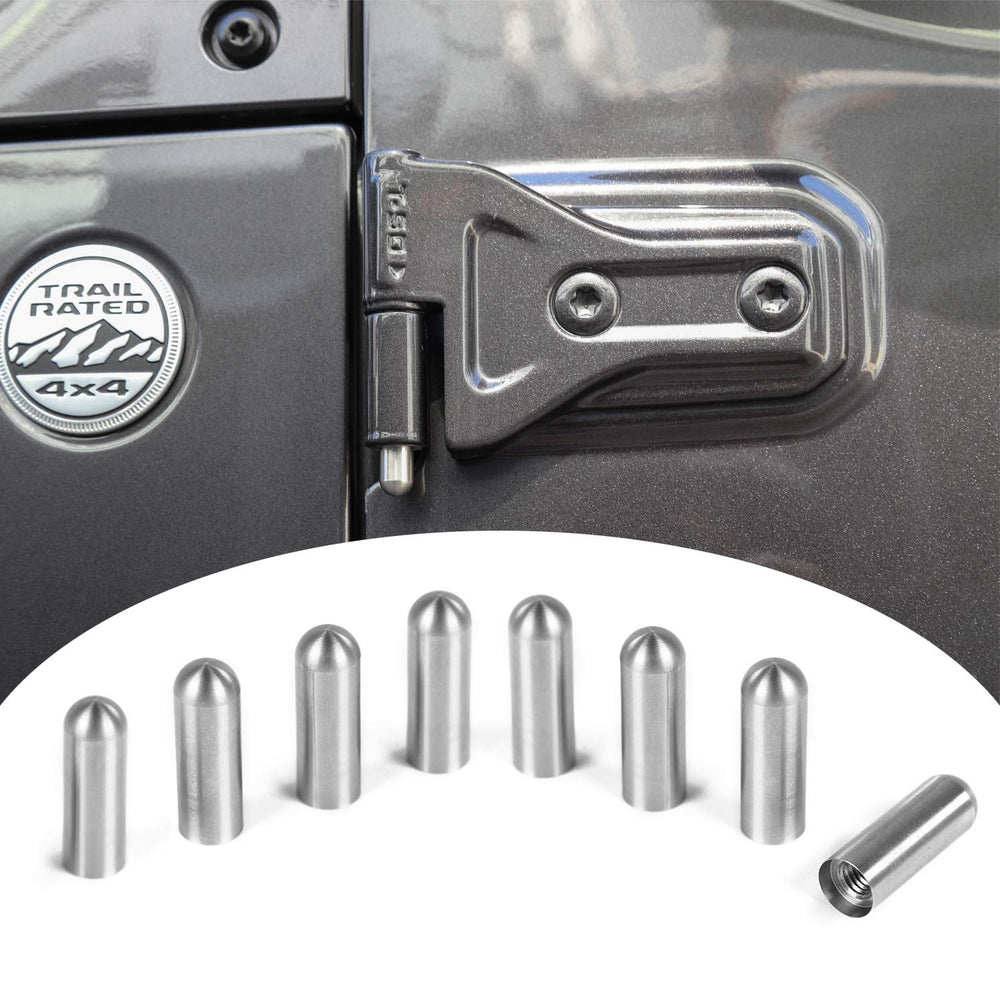 Voodonala hinge top cap guide enables precise door alignment during removal or reinstallation