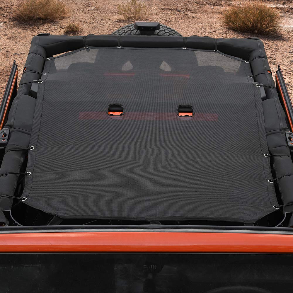 Voodonala sunshade in action with hard or soft tops during desert sun