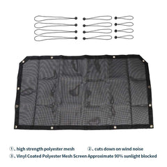 Voodonala Jeep JL bikini top flag design reduces glare on sunny days.