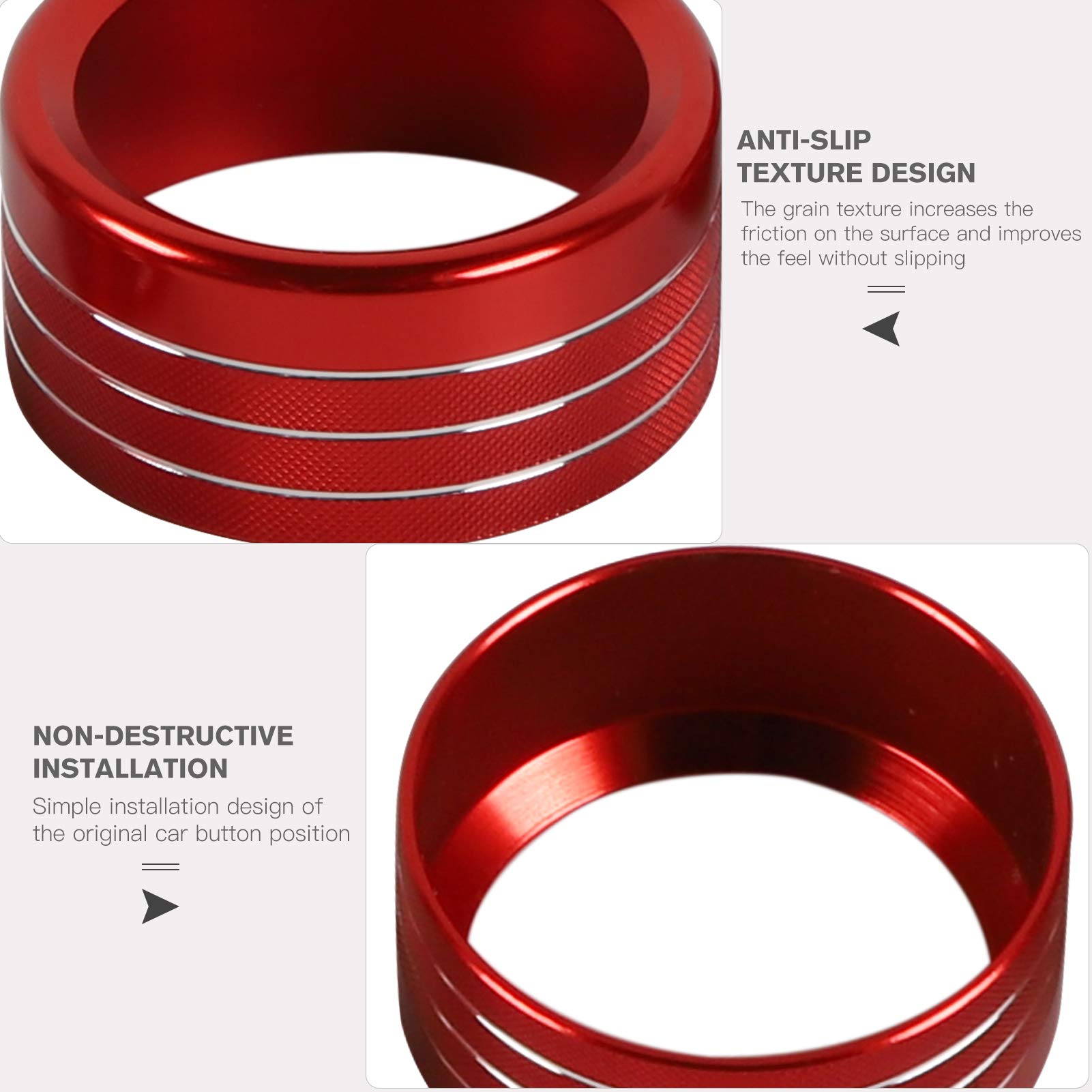 Voodonala scratch protection knob red prevents wear
