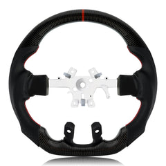 VOONKE real carbon fiber steering wheel with high-gloss finish for Dodge RAM 1500.