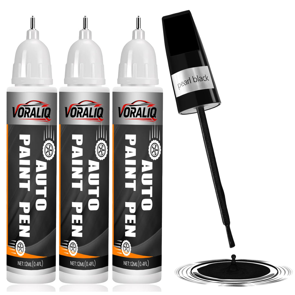 Voraliq Pearl Black touch up pen cap shown to illustrate neat storage after use