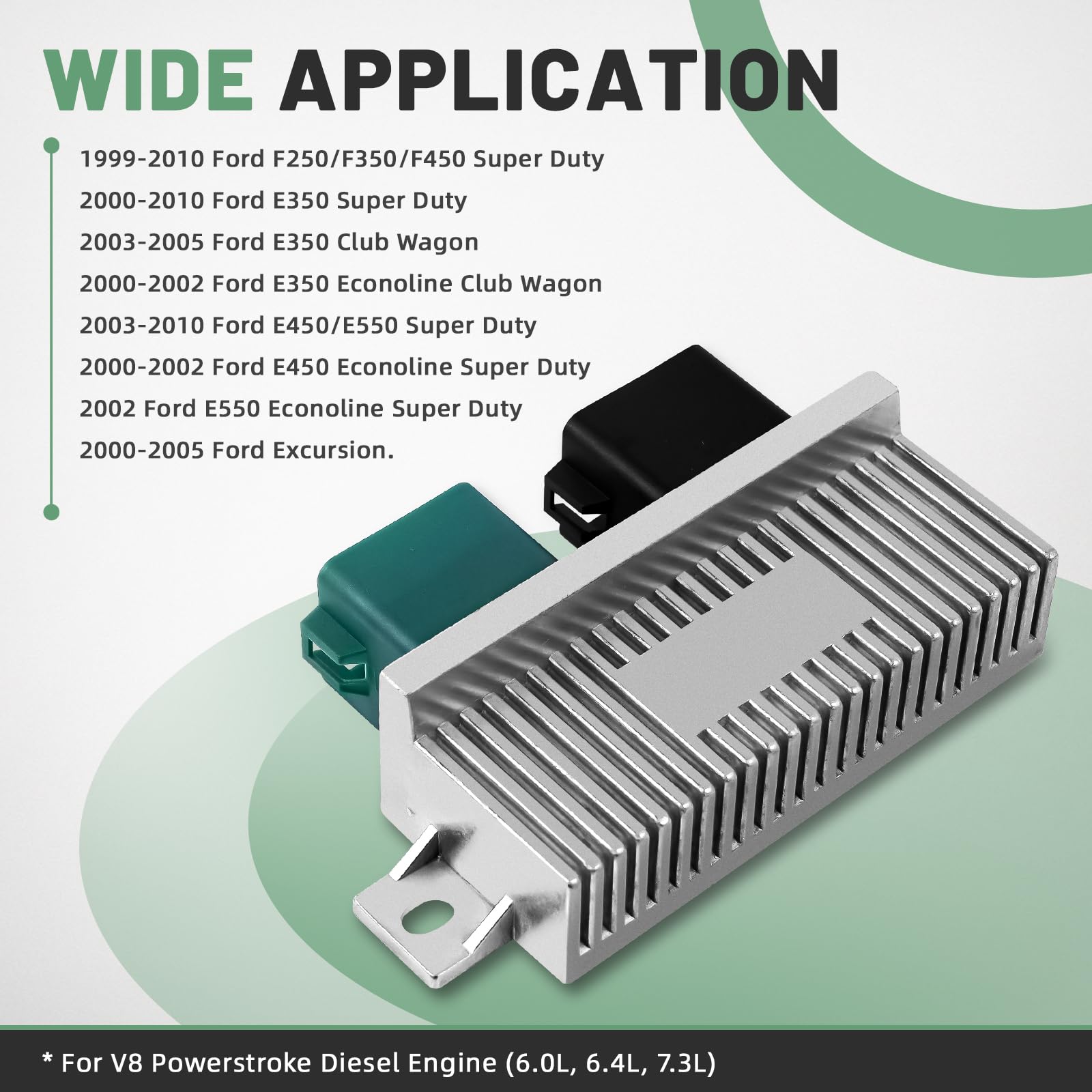 VORGENS durable relay housing, corrosion resistant for rugged diesel use.