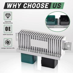 VORGENS glow plug relay module close-up connector, ensures proper wiring compatibility.