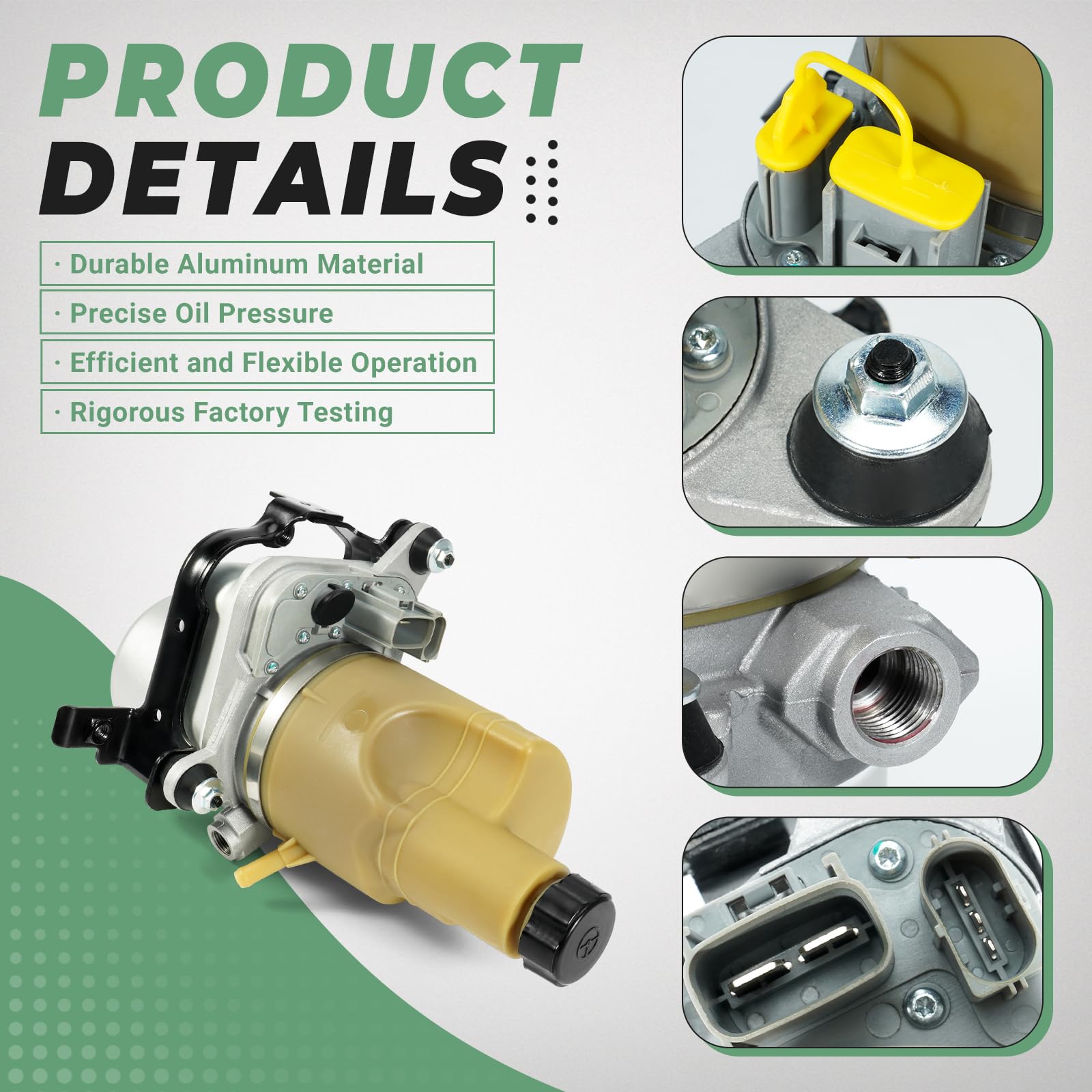 VORGENS servo pump aluminum alloy close-up showing durable body