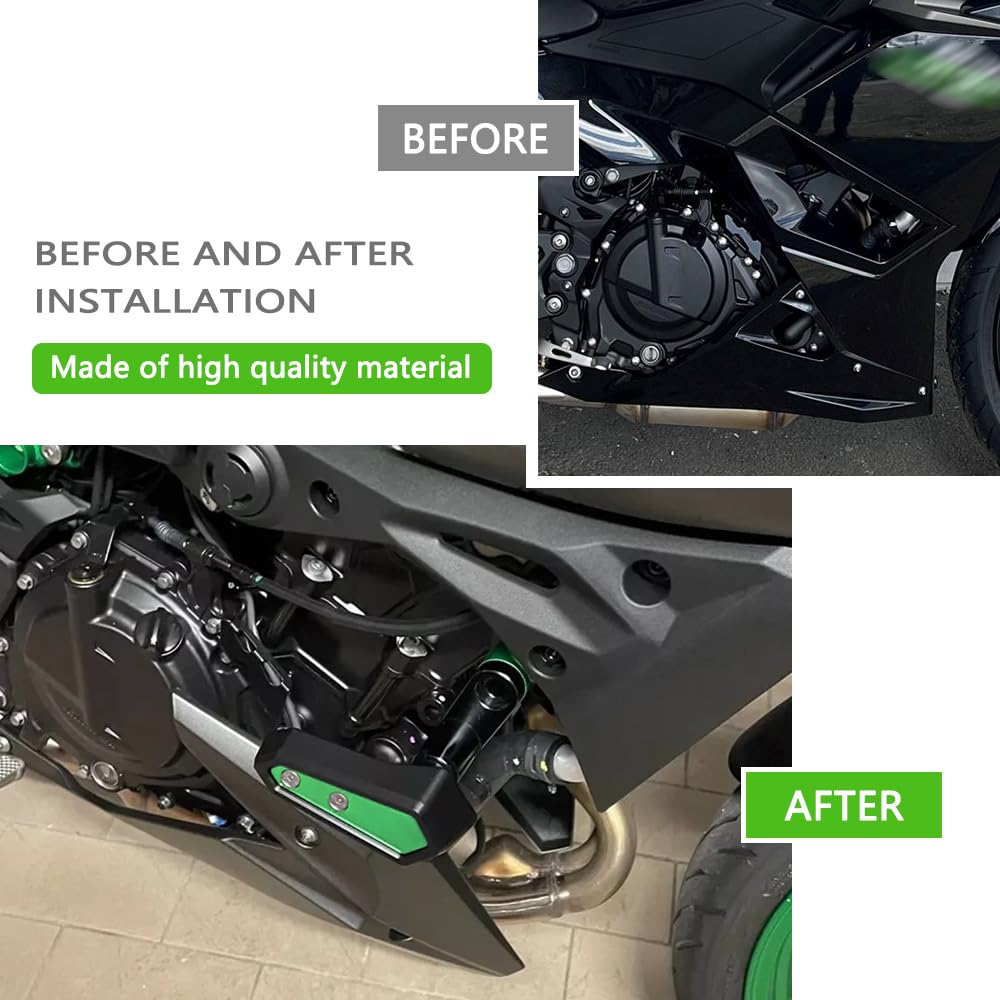 VORILES Ninja500 compact black protection cover blends with bike style