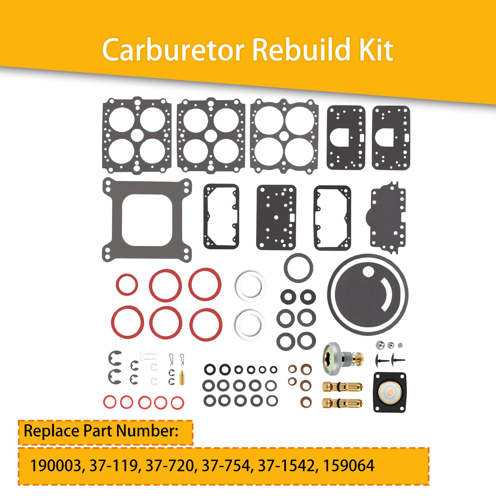 VORIPO rebuild kit for Holley 4160 series 600CFM, smoothing vacuum secondary transitions.