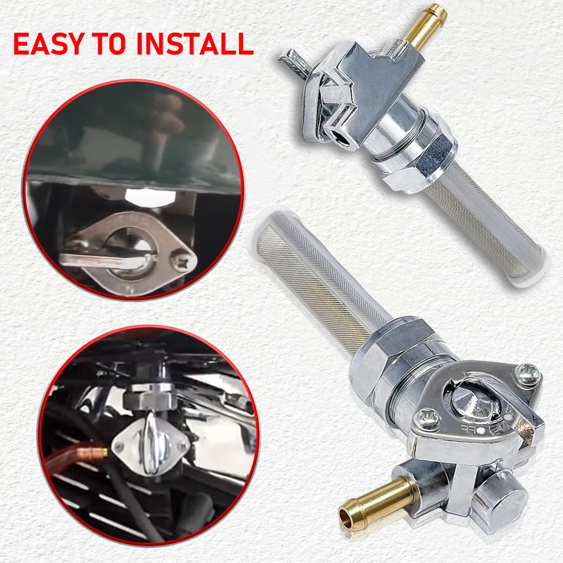 VORIPO valve with clear on/off marks for easy operation