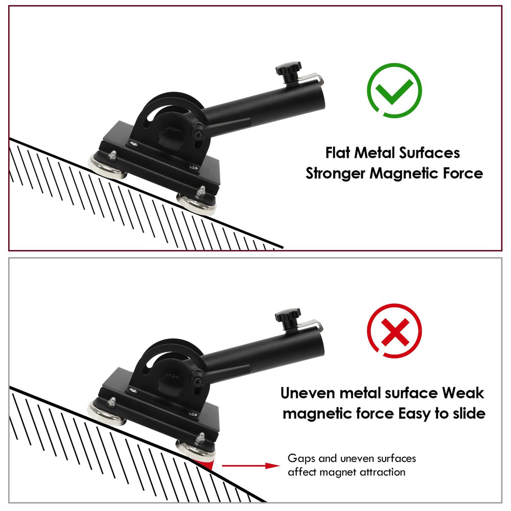 In-use shot of Vornalex holder keeping flag steady during movement.