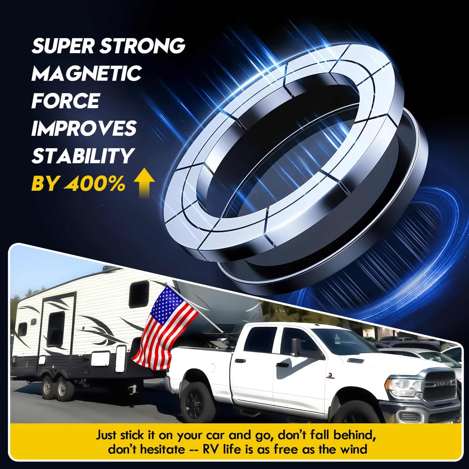 Flagpole protector feature on the Vornalex holder prevents pole damage.