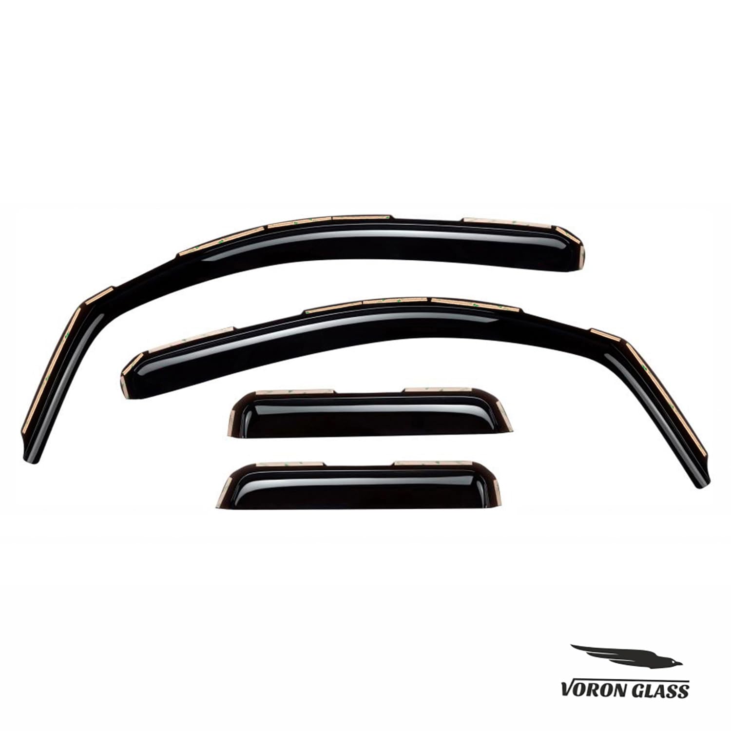 Aesthetic exterior upgrade with Voron Glass rain guards for Toyota Tundra