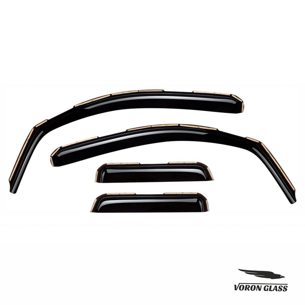 Aesthetic exterior upgrade with Voron Glass rain guards for Toyota Tundra