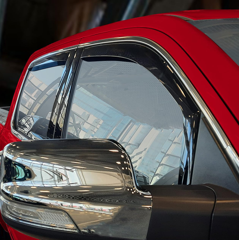 Voron Glass in-channel rain guard front right for Dodge RAM 1500 shields interior from sun