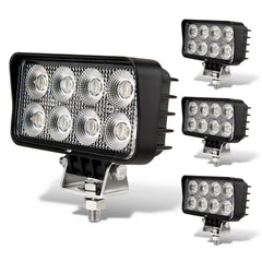 Vosiglia 4inch LED tractor work light front view for clear nighttime visibility.