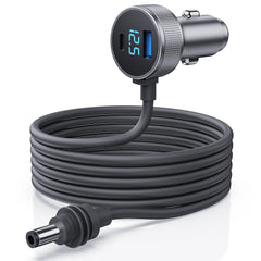 Vostolobo Starlink Mini Cable with digital display for real-time vehicle voltage monitoring.