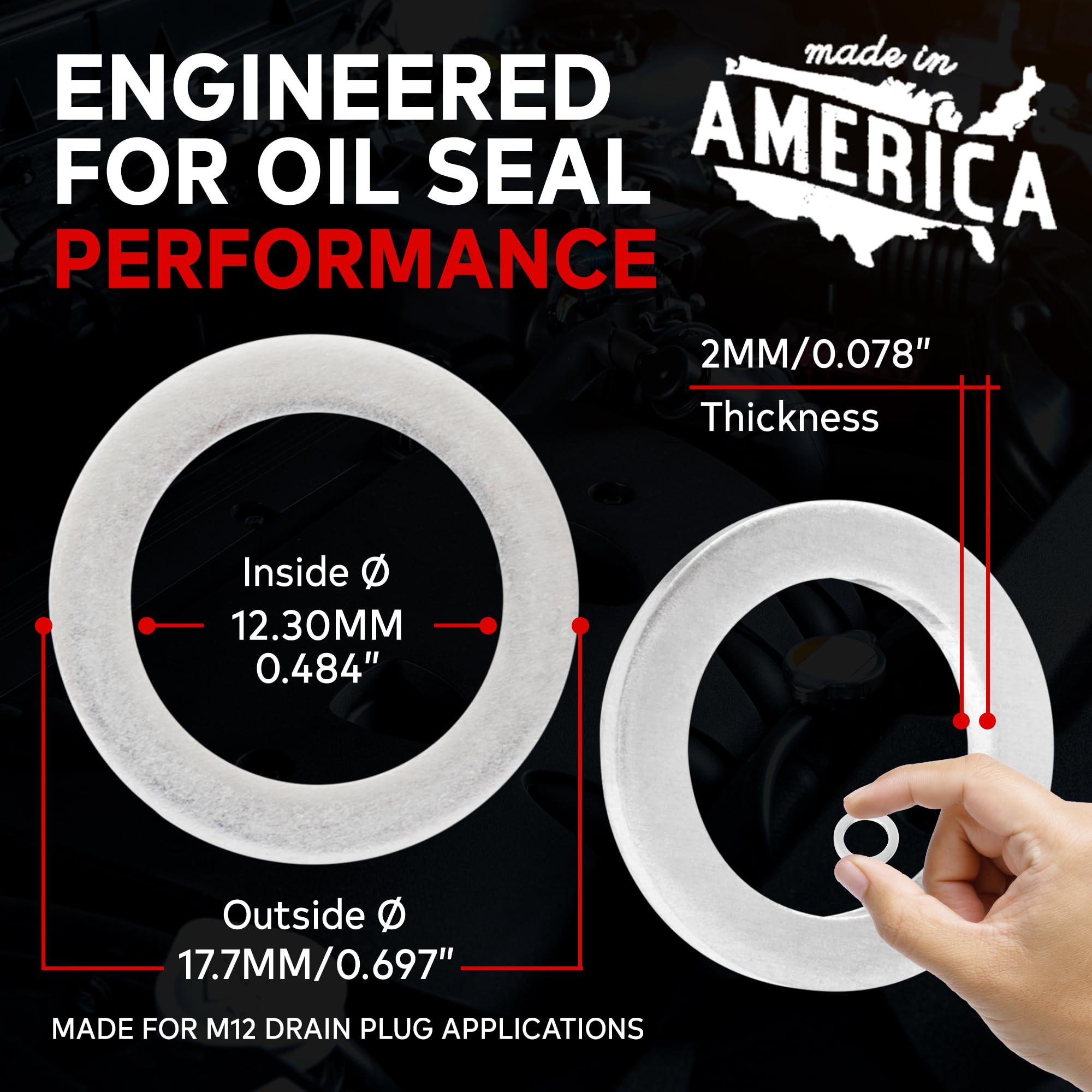 Smooth aluminum surface of VOTEX crush washer