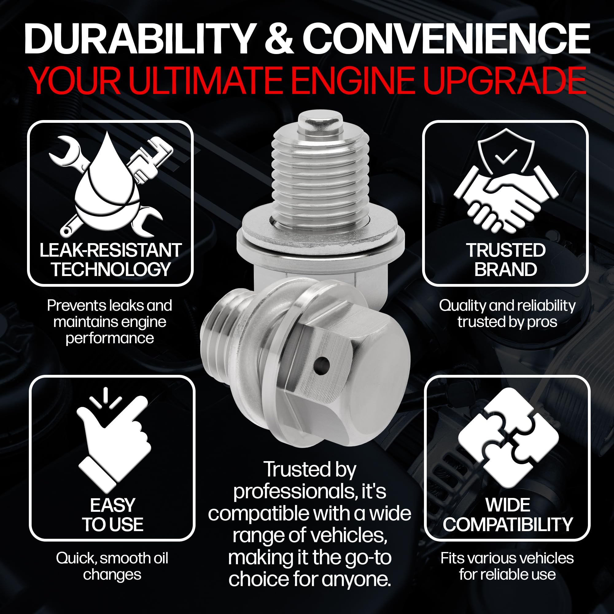 Votex aluminum crush washer included with the drain plug