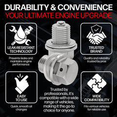 Votex aluminum crush washer included with the drain plug