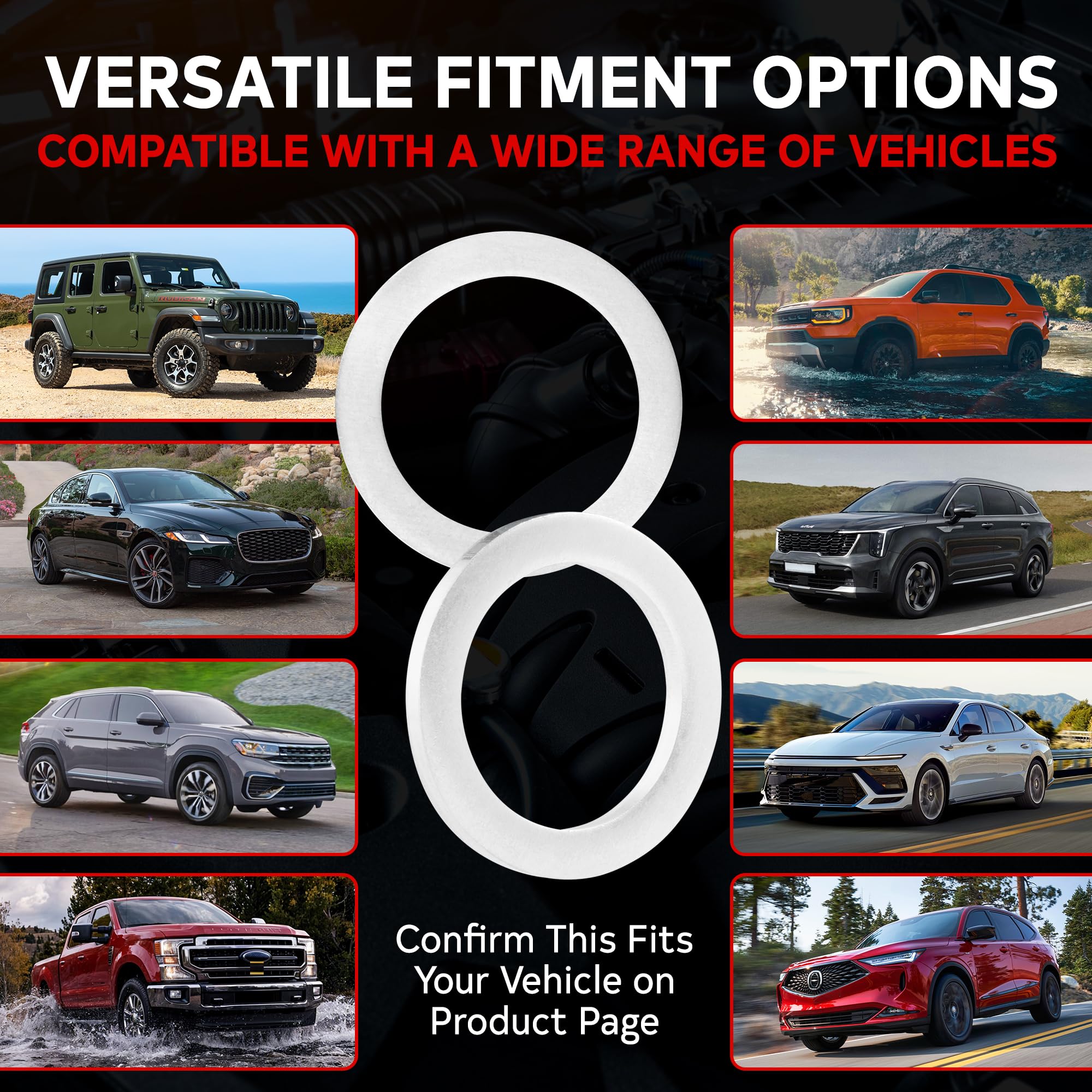 VOTEX aluminum washers for oil seals emphasize durability and reliability