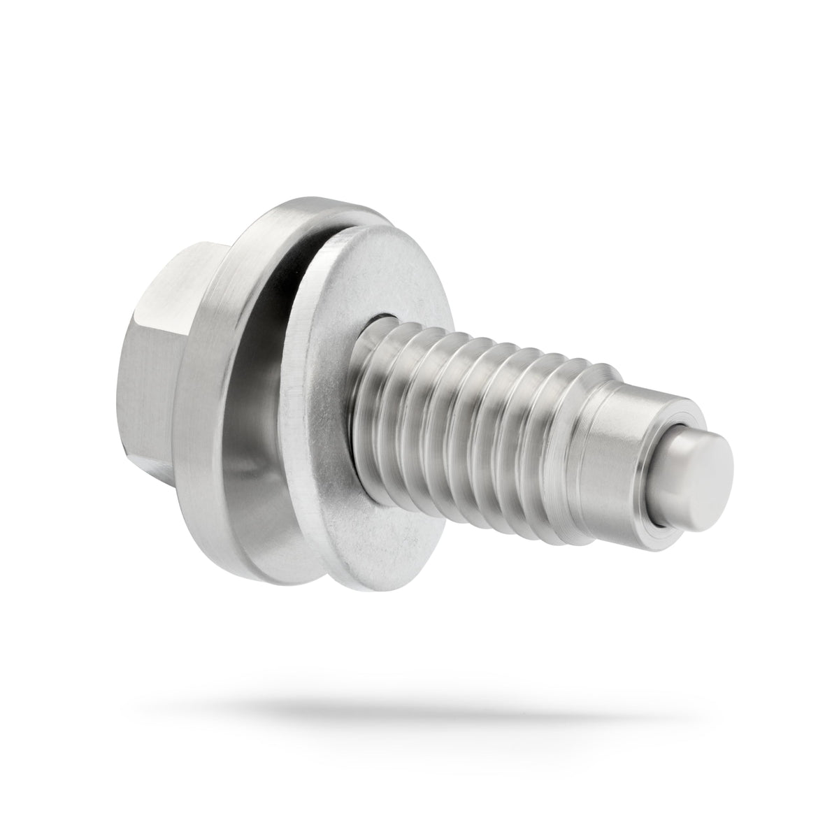 Votex DP060 magnetic engine oil drain plug front view with durable stainless steel build.