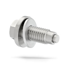 Votex DP060 magnetic engine oil drain plug front view with durable stainless steel build.