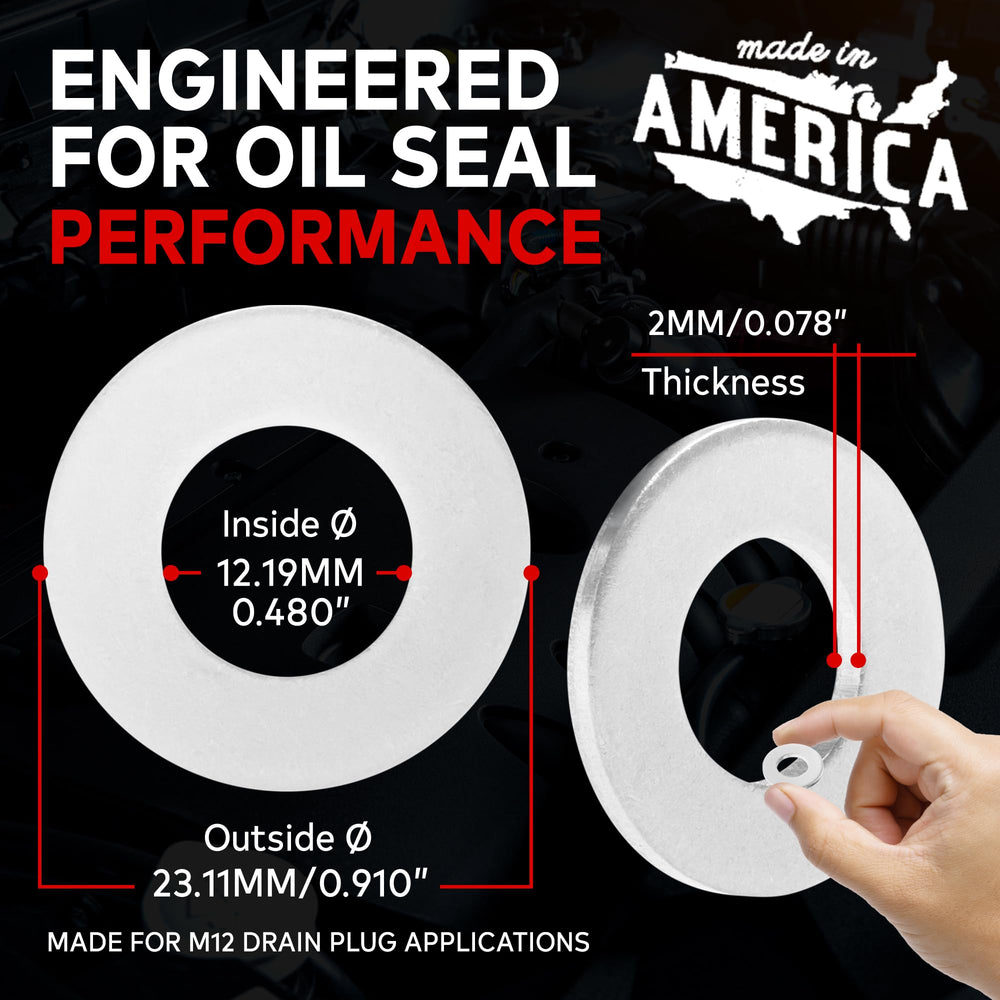 VOTEX inner diameter 12.3mm ensures snug fit for drain plugs
