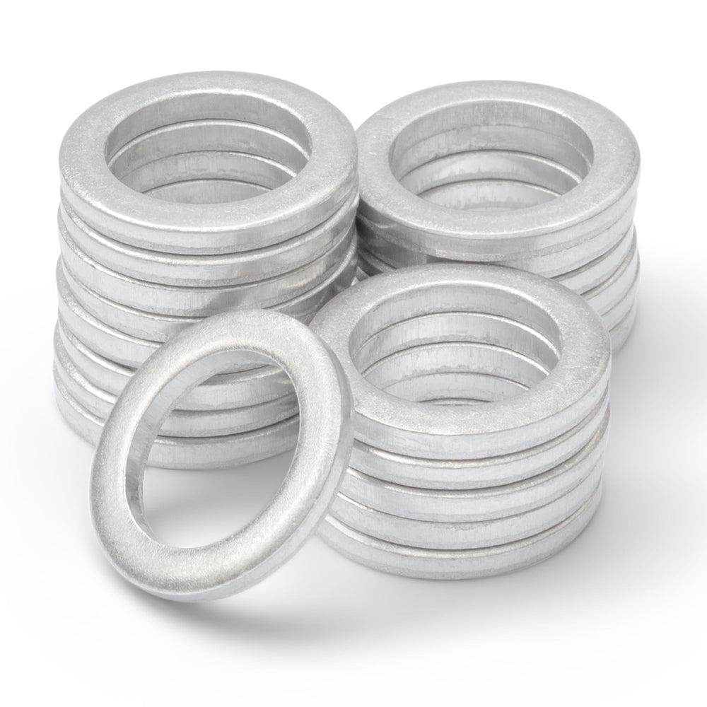 VOTEX M12 drain plug washer close-up showing durable aluminum