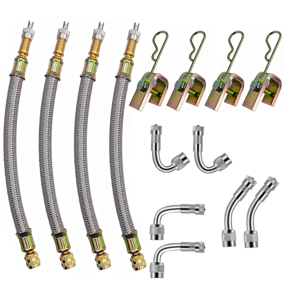VOTNMIC 7-inch stainless steel valve extension for easier dual-wheel inflation.