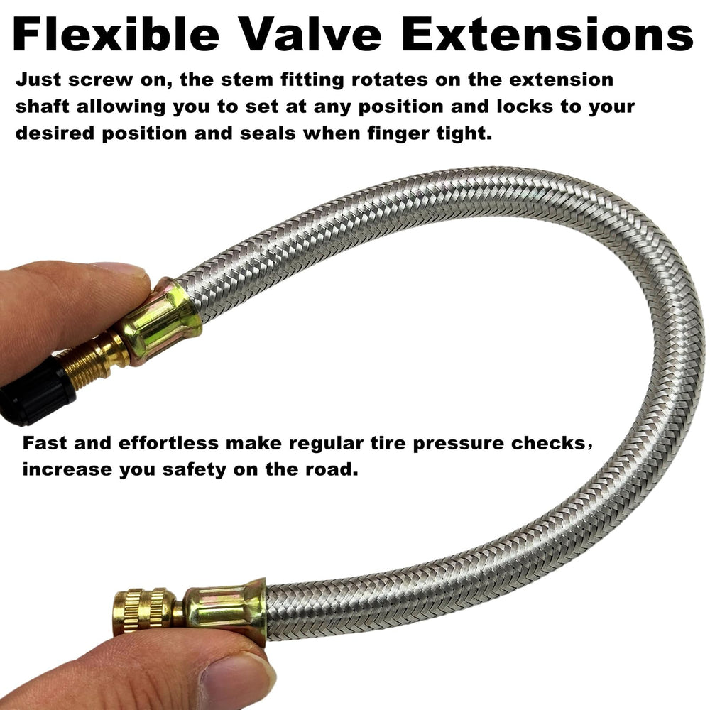 VOTNMIC 90-degree valve extender allows direct access at awkward angles.