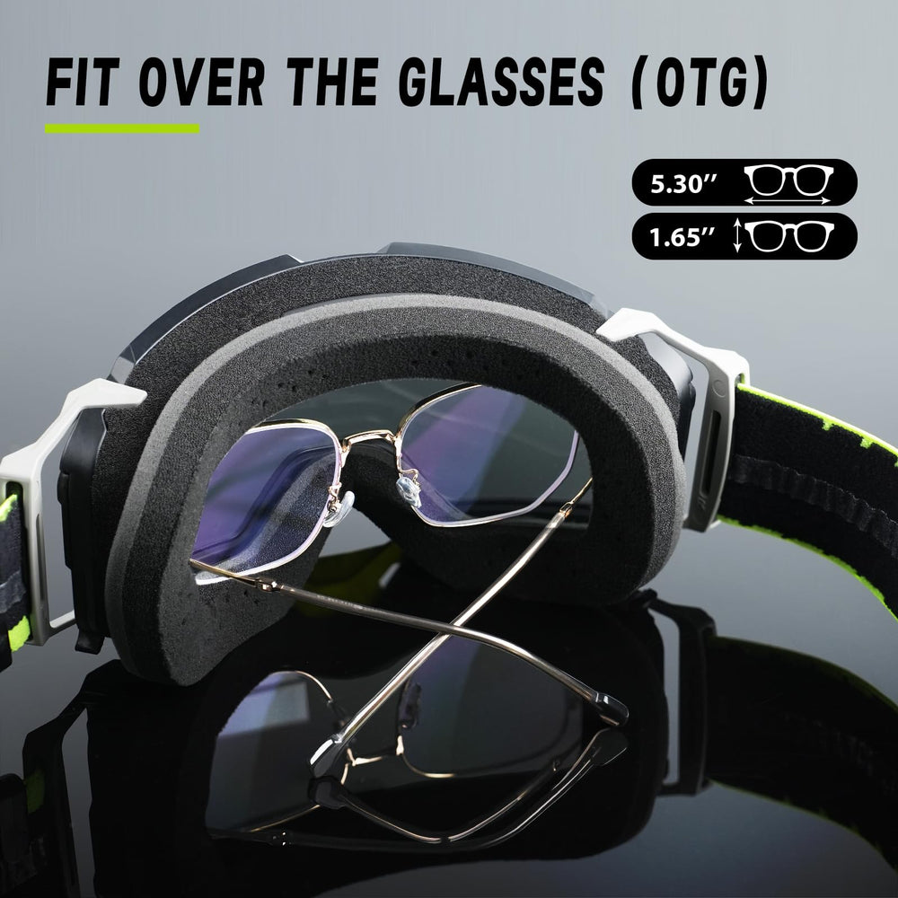 VOZAPOW sand-proof lens protects eyes from debris on dusty trails.