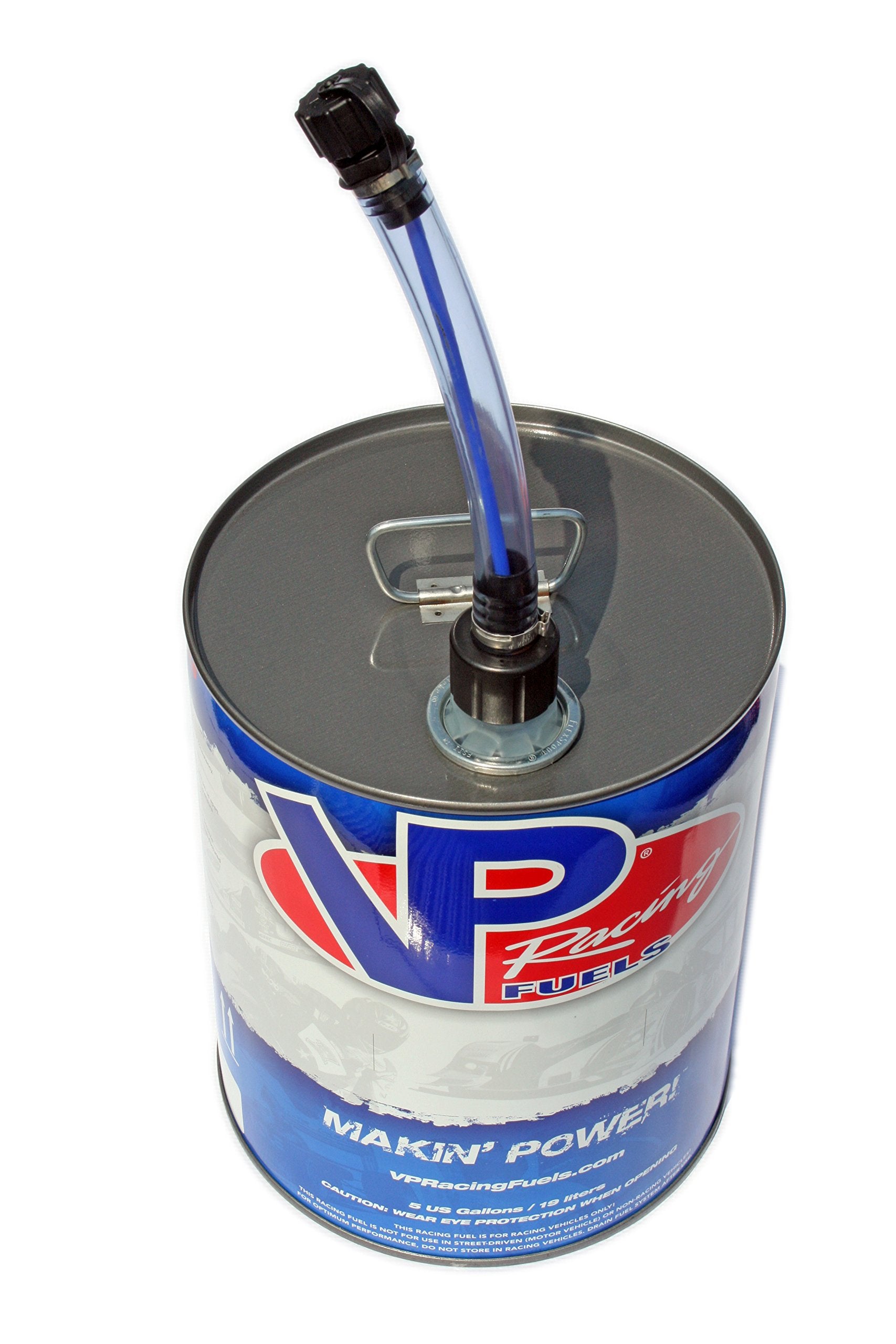 VP Racing 348 Power Spout Deluxe Tube attachment ensures quick, leak-free pouring on VP 5-gallon pails.