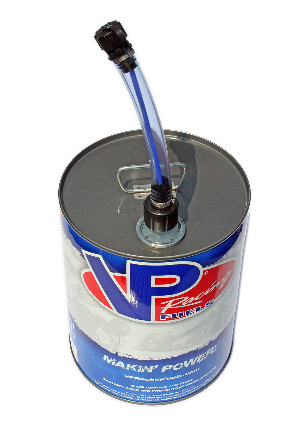 VP Racing 348 Power Spout Deluxe Tube attachment ensures quick, leak-free pouring on VP 5-gallon pails.