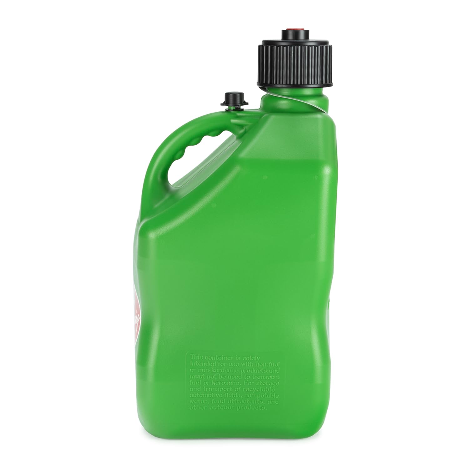 VP Racing 5.5 gal square container bottom view, stable stacking.
