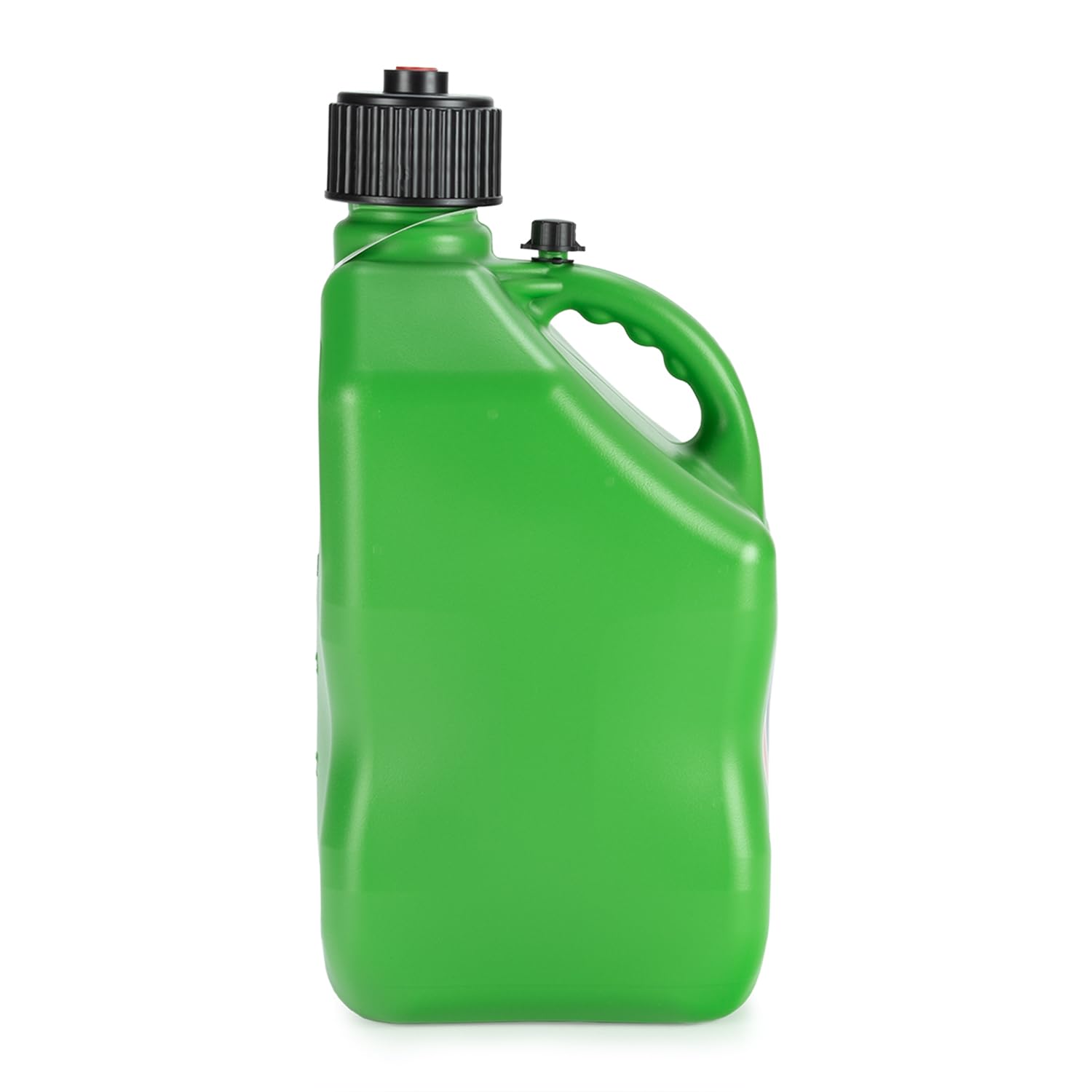VP Racing 5.5 gal square container lid and cap, secure pour and venting.