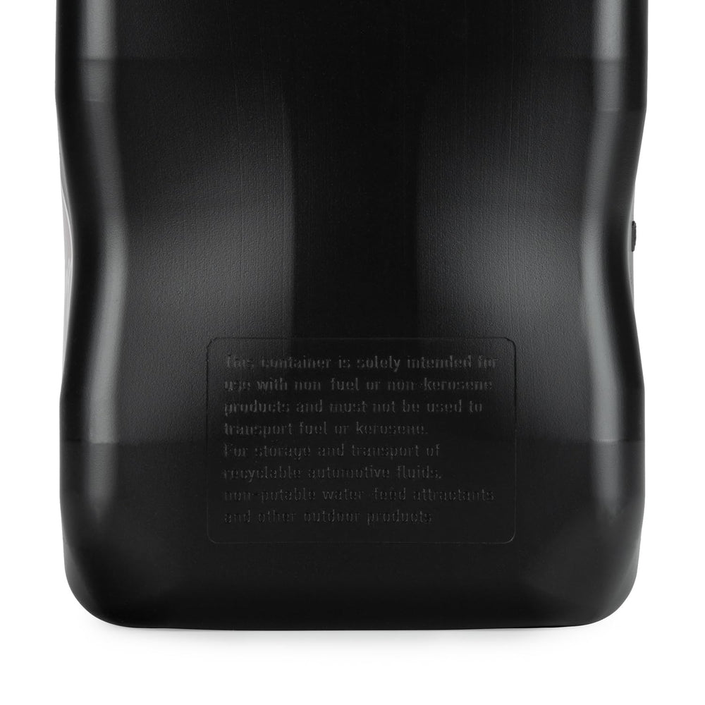 VP Racing Motorsports Jug side view shows compact footprint for storage.