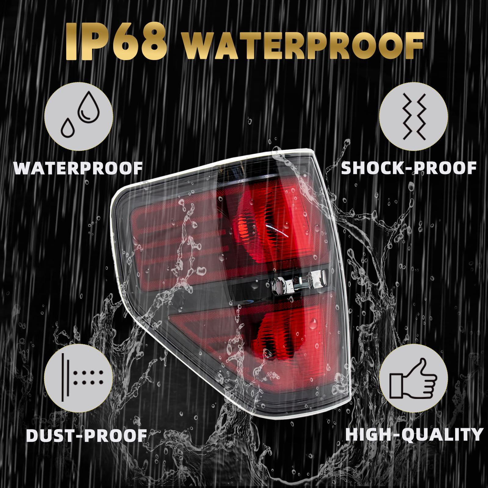 VPIMOZO F-150 tail light DOT/SAE compliant for safety