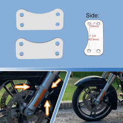 Close-up of stainless steel VPZMT fender riser for durability