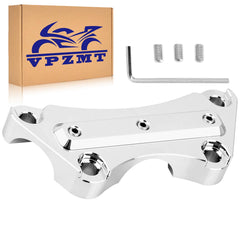 VPZMT anti-slip top clamp on Harley 1-inch riser enhances secure control and stable handling.