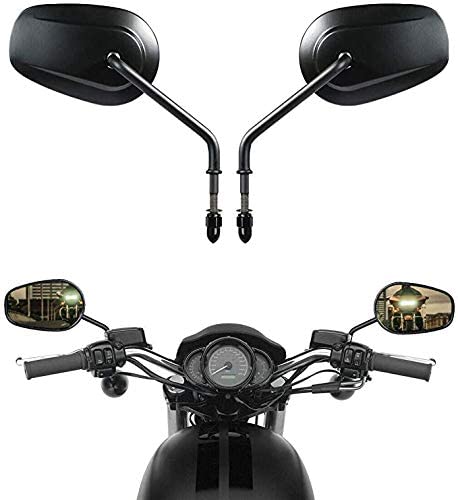 VPZMT 8mm teardrop rearview mirror for Harley universal fit