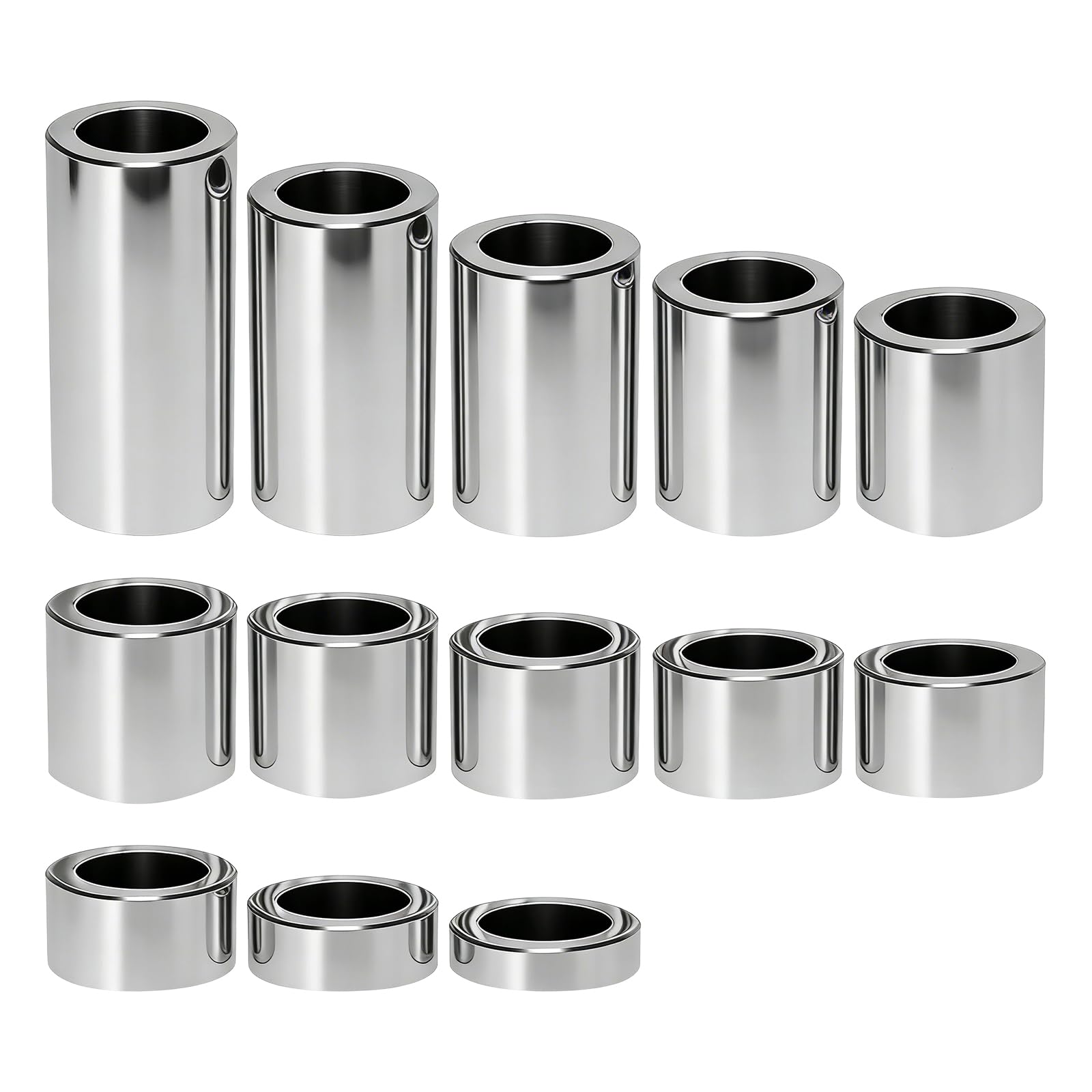 VPZMT CNC 6061 aluminum chrome finish spacers offer durable performance.