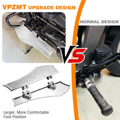 VPZMT floorboard for Harley Softail chrome, durable aluminum construction