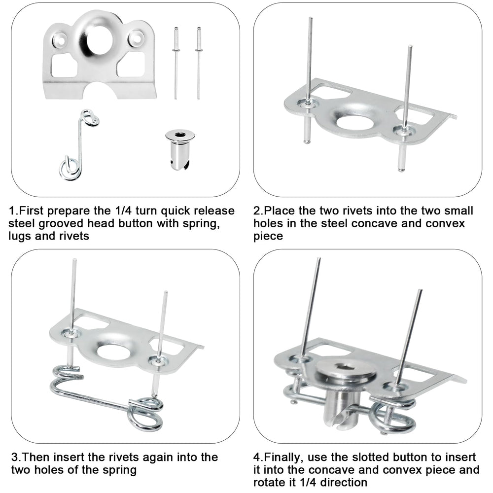 VPZMT DZUS springs illustrate reliable 1/4 turn operation for quick access