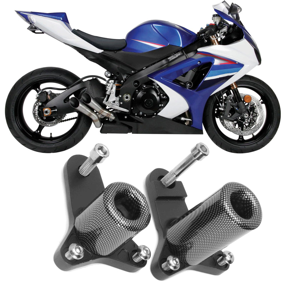 VPZMT frame slider side view for GSXR-600/750 shows compact profile and protection